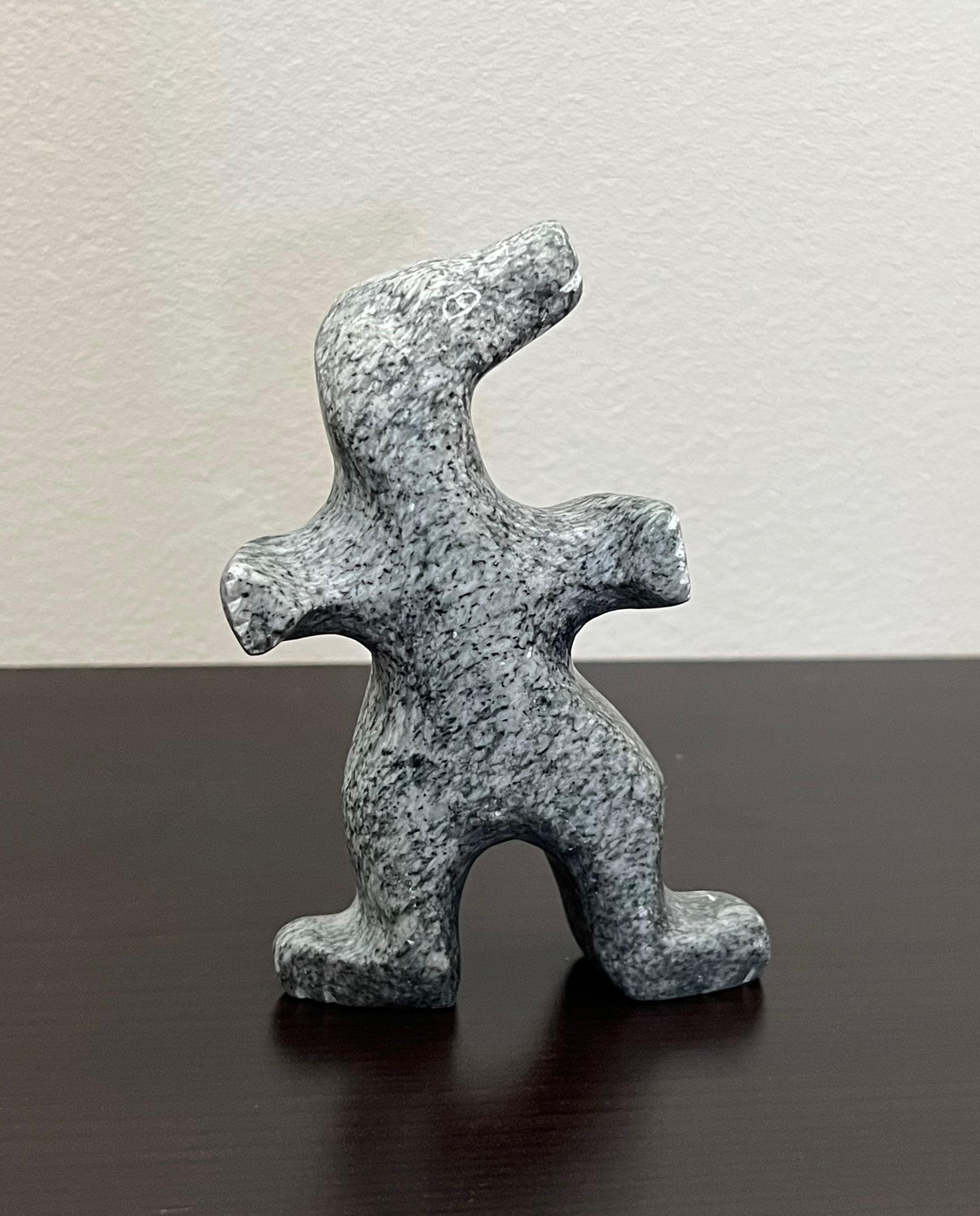 Canadian Inuit George Arlook Arluk Dancing Bear Soapstone