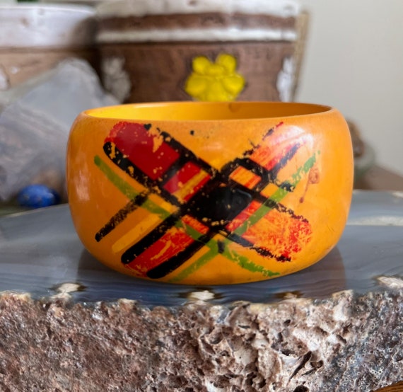 CHOICE Bold Bakelite Stacking Bangle Bracelets - image 2