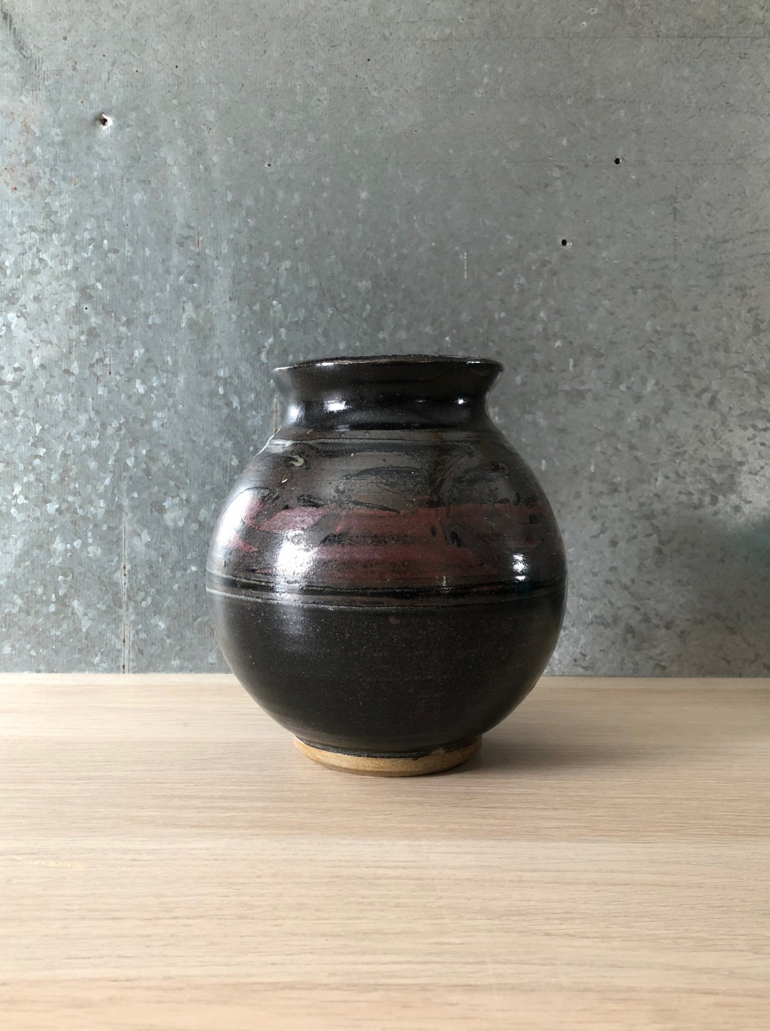 Vintage Mid Century Signed Canadian Studio Pottery Vase Dated 1966 ...