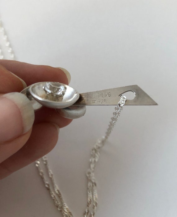 Mid Century Modern Danish ? Sterling Silver Signed OS… - Gem