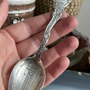 Antique Sterling Silver Indianapolis Indiana Figural Souvenir Spoon