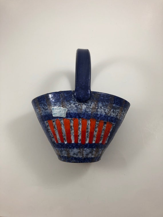 イタリア陶器　FRATELLI FANCIULLACCI　ミッドセンチュリー Vintage 1960s Mid Century Modern Fratelli Fanciullacci Red and