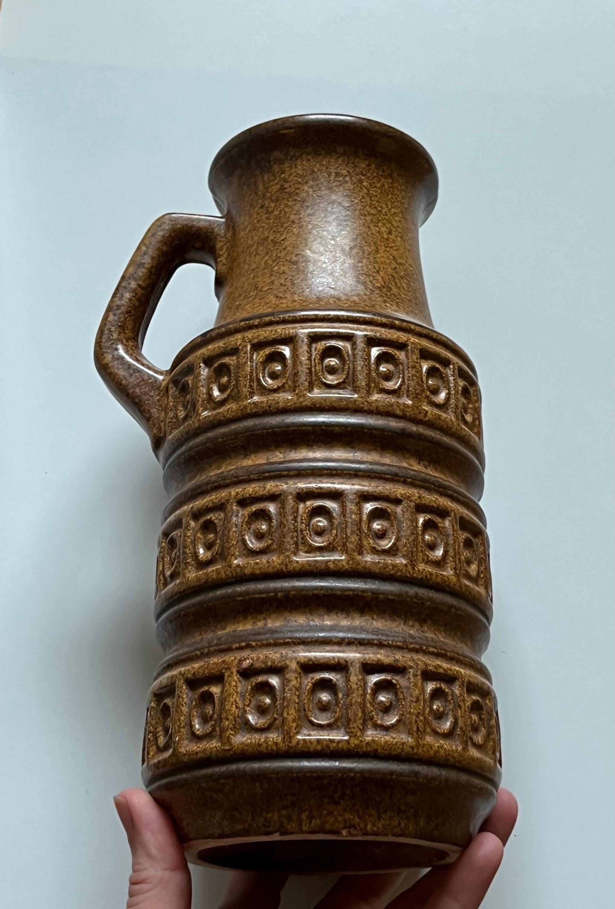 Vintage MCM West German Scheurich 429-26 Pottery Tundra Vase - Etsy