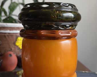 CHOICE Gorgeous Fall Stack Vintage Bakelite Bangle Bracelets