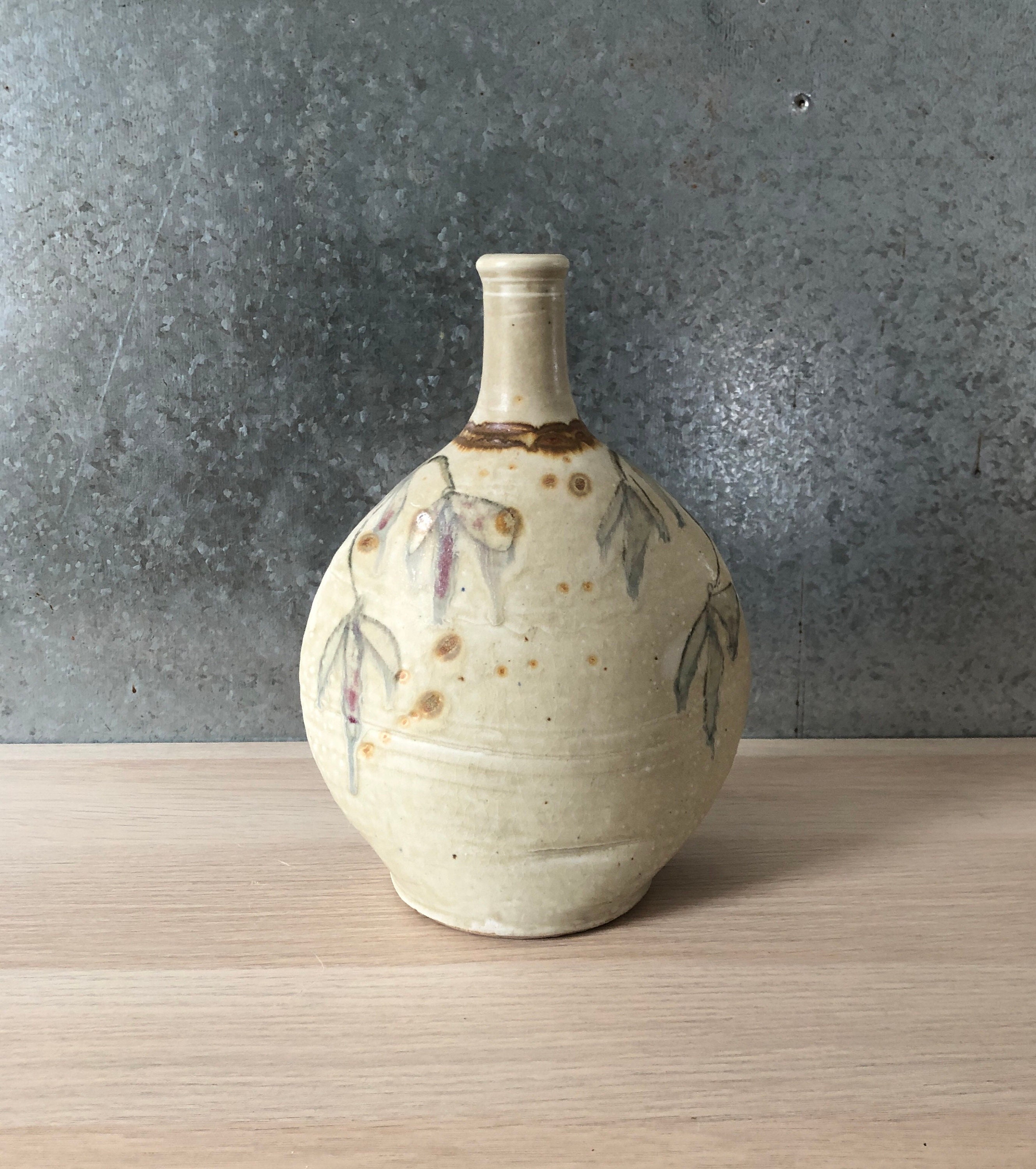 Beautiful Canadian Studio Pottery Mid Century Modern Narrow