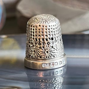Antique Sterling Silver Thimble