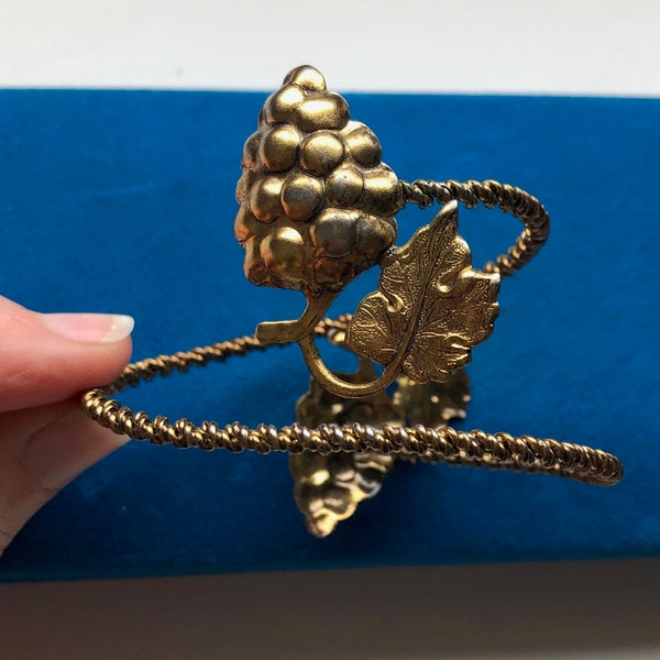 Vintage Antique Victorian Style Gold Tone Bypass Wrap Around Bracelet