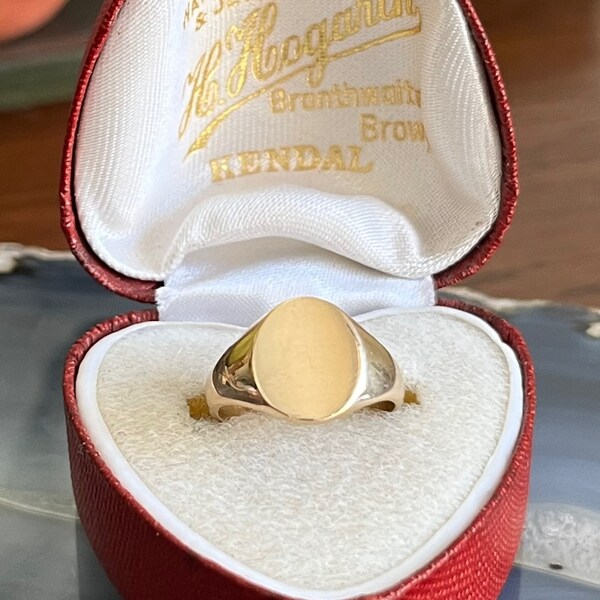 Antique Vintage 10K Gold Pinky Signet Ring Mens or Ladies