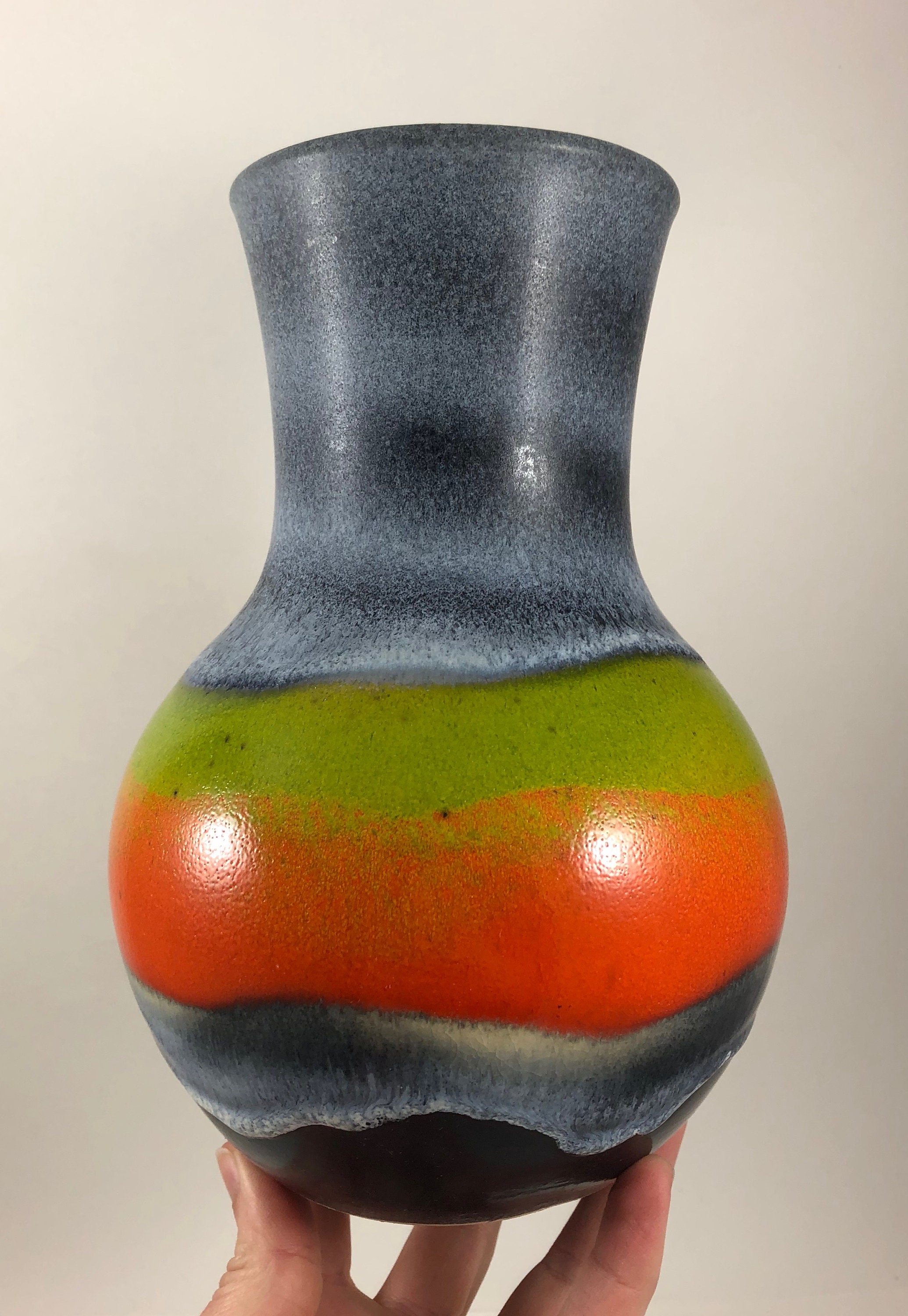 Mid Century Modern Dumler & Breiden 121 21 Fat Lava Era Orange