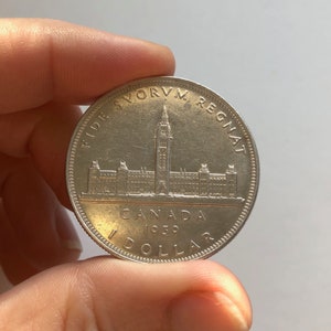 Canadese Canadese dollar 80% zilveren munt 1939