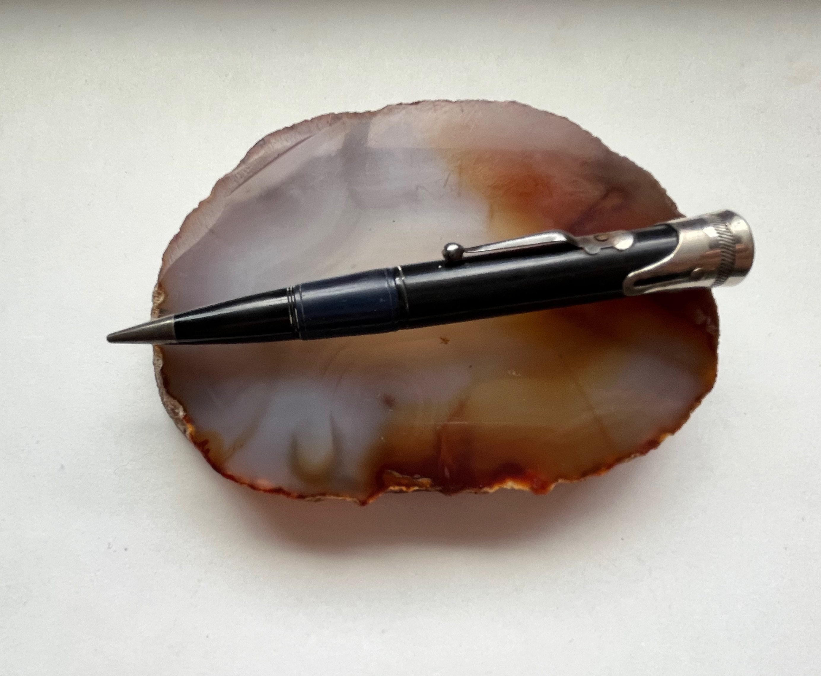 ベークライト Bakelite vintage 本 Vintage 1930s Evans Bakelite Black and Blue Havalite Mechanical