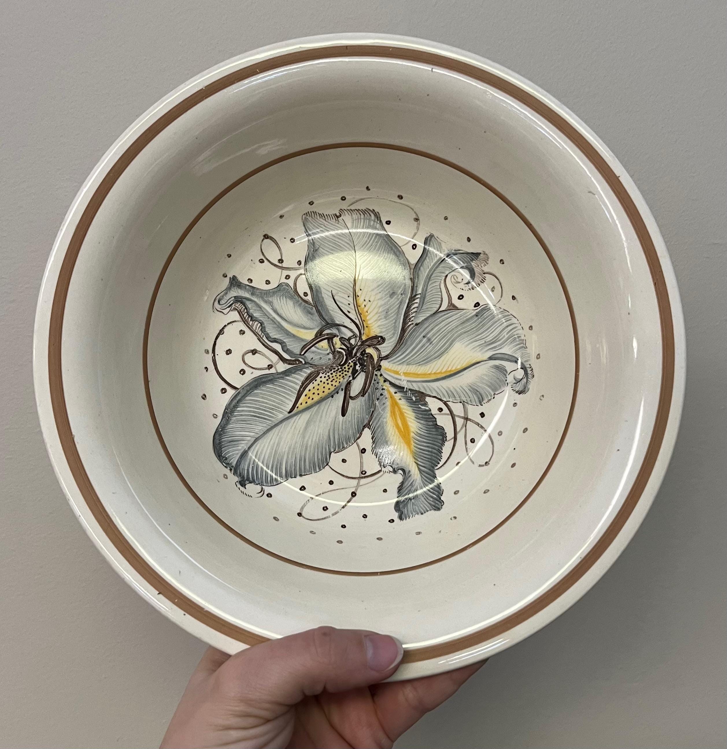 Vintage Susie Cooper Blue Orchid Round Serving Bowl - Etsy