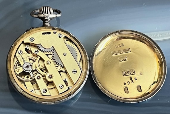 アンティーク グリーン ギョーシェ エナメル 935 シルバー 小型