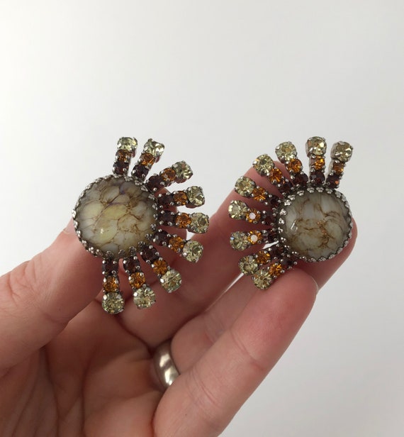 Boho Chic Nickel Free Earrings Handmade Aventurine Earrings Copper Brass Earrings