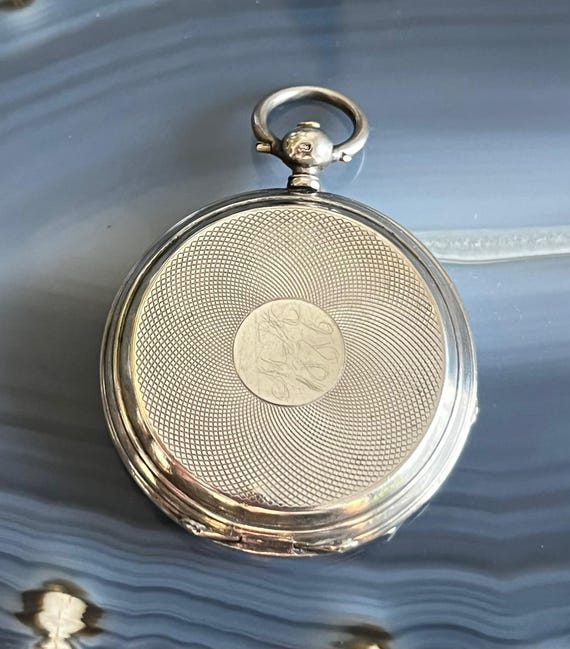 Antique 875 Silver Tobias Swiss Key Wind Hunter Pocket Watch