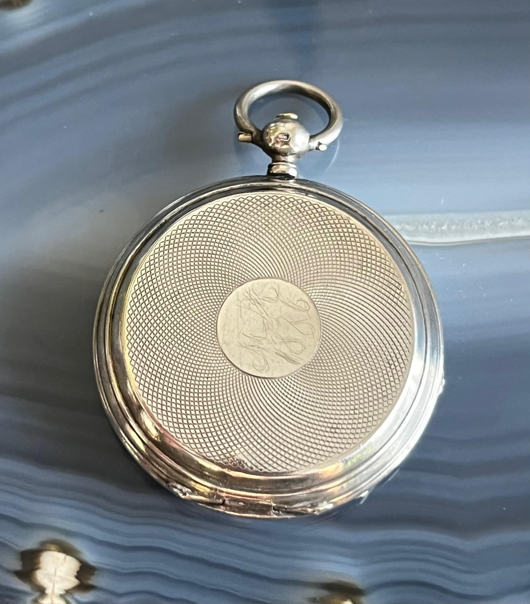 Antique 875 Silver Tobias Swiss Key Wind Hunter Pocket Watch - Etsy
