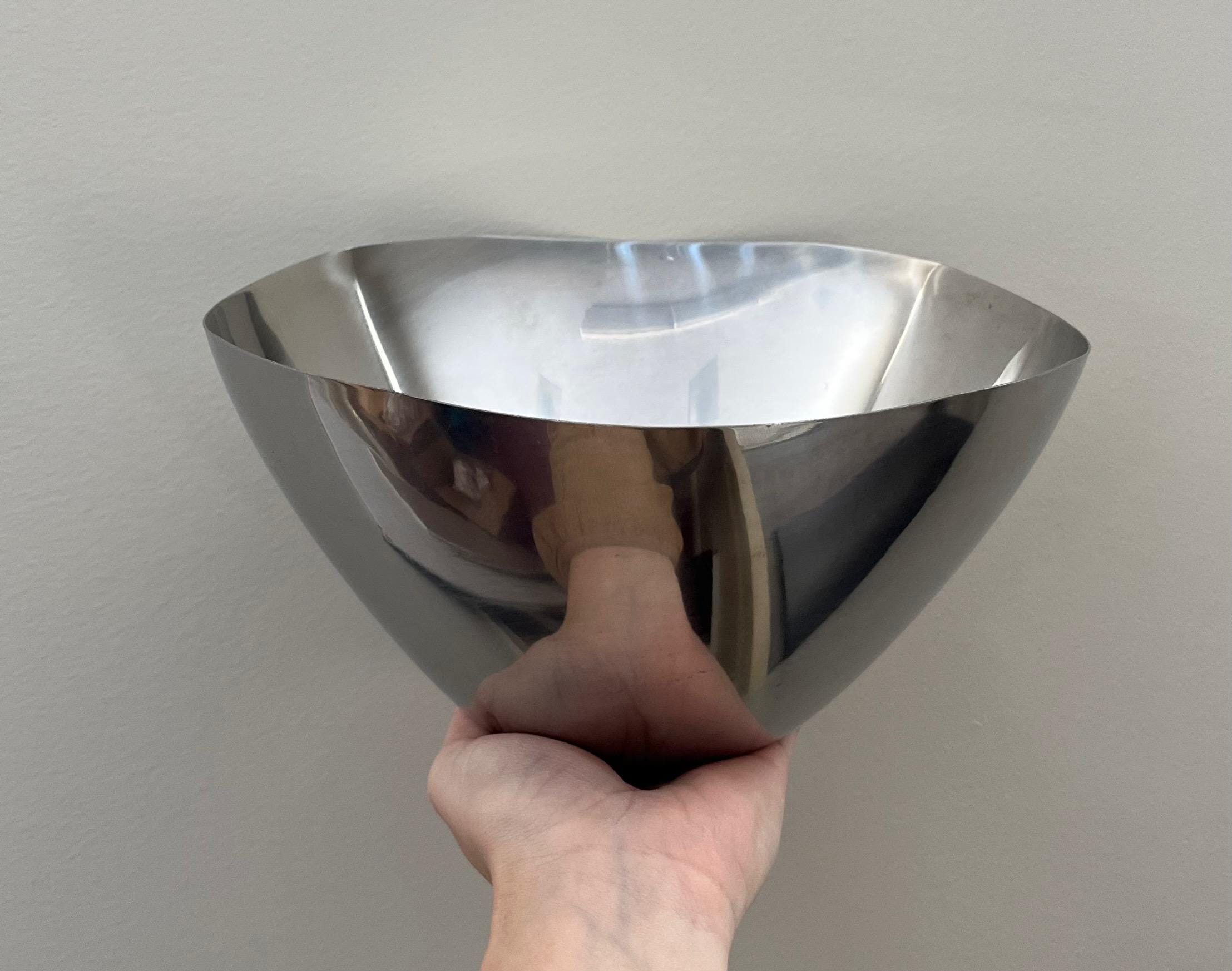 MCM Mid Century Oneida Stainless Steel Serving or Salad Bowl - Etsy