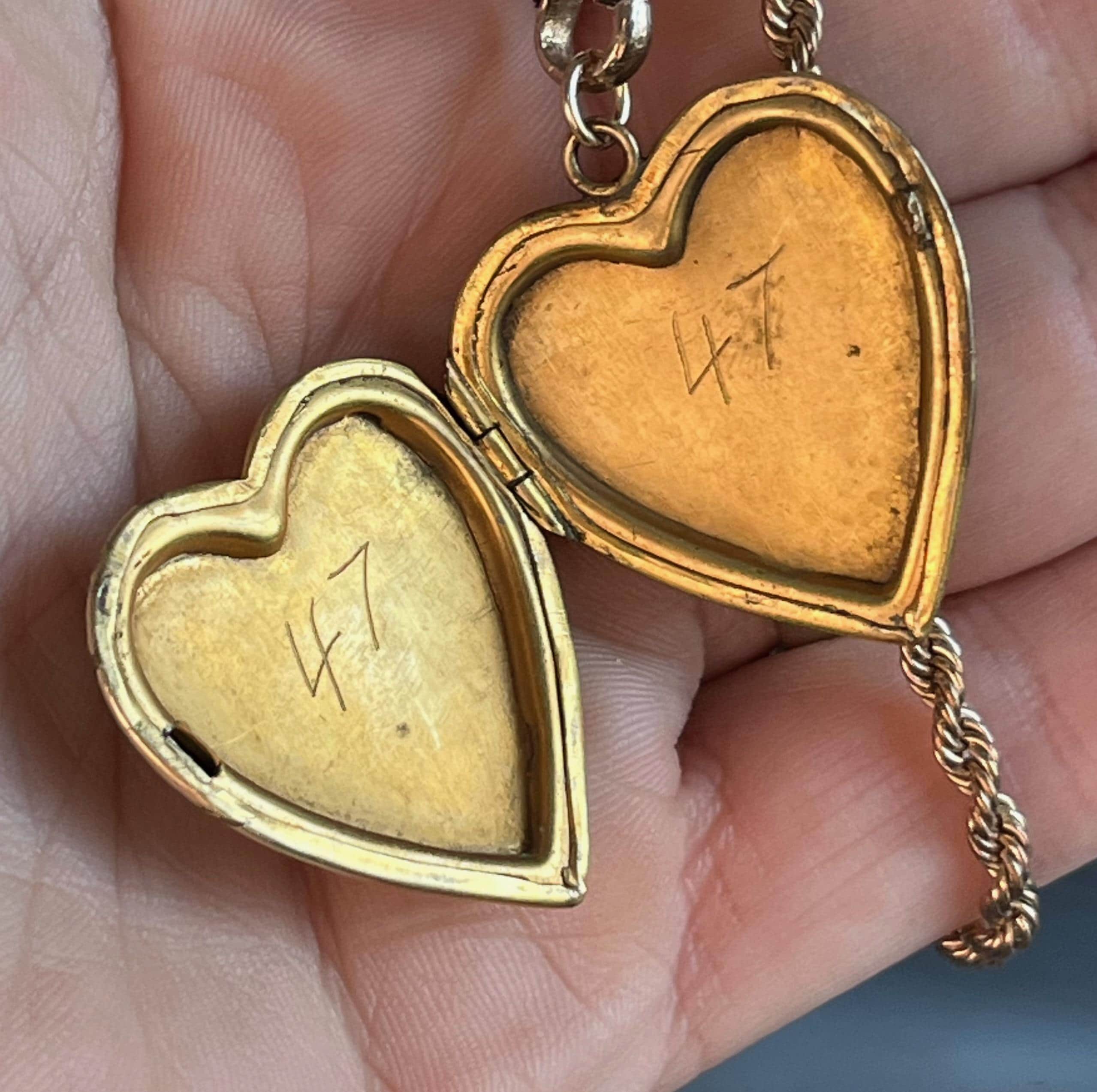 Vintage 1940s Gold Filled Charme Heart Shaped Photo Locket - Etsy