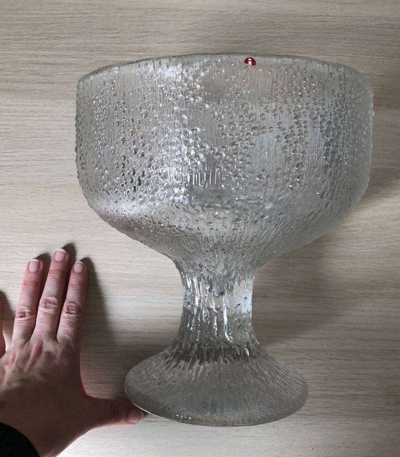 Vintage Mid Century Modern Iittala Finland Hopla Large Compote Etsy