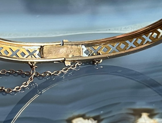 Antique Victorian Gold Filled Paste Ruby Small Ch… - image 6