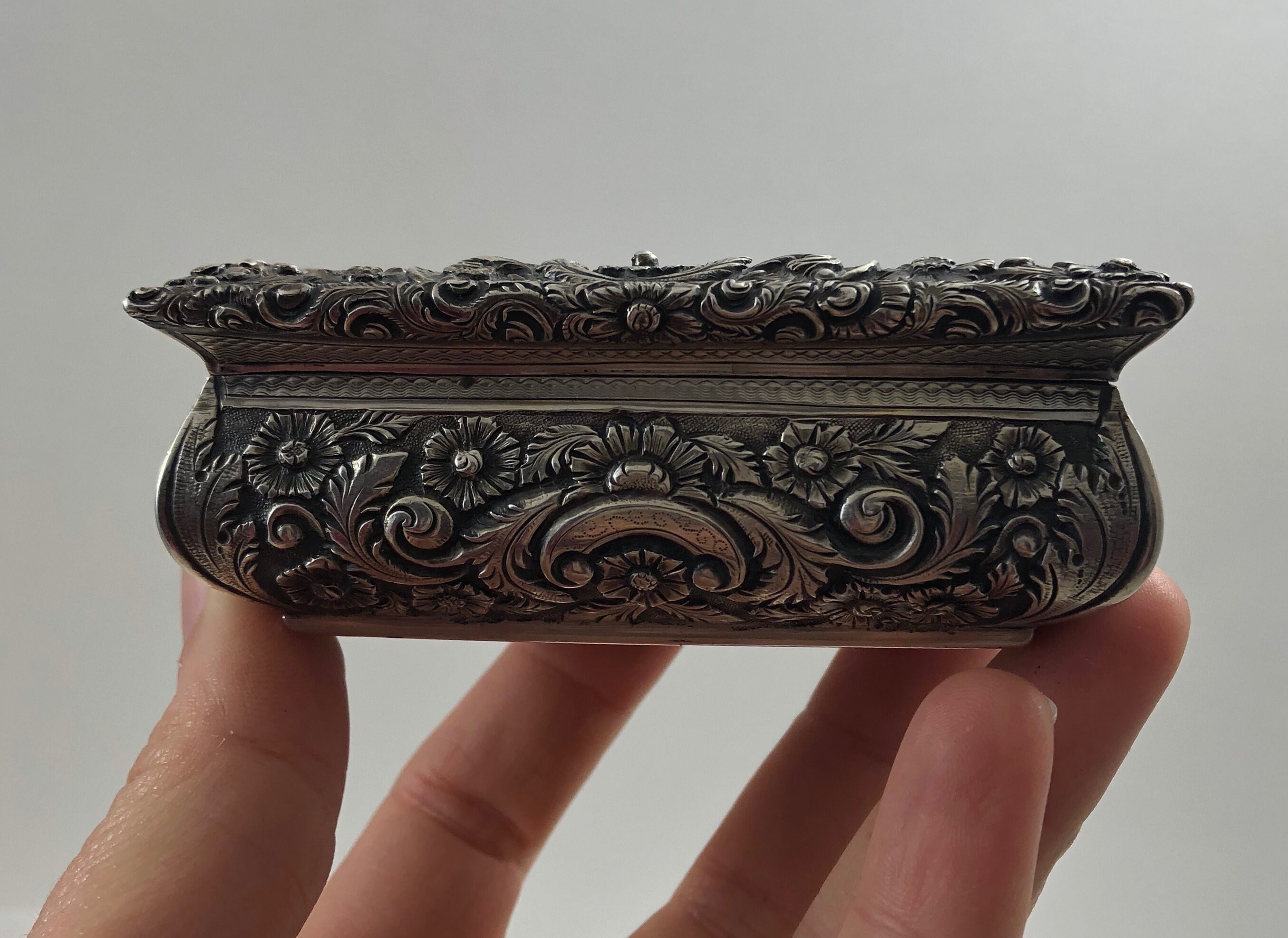 Ornate Early Victorian 1844 Joseph Willmore Birmingham Sterling