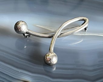 Vintage Size 7.5 Janina Nielsen Danish Modernist Freeform Design 