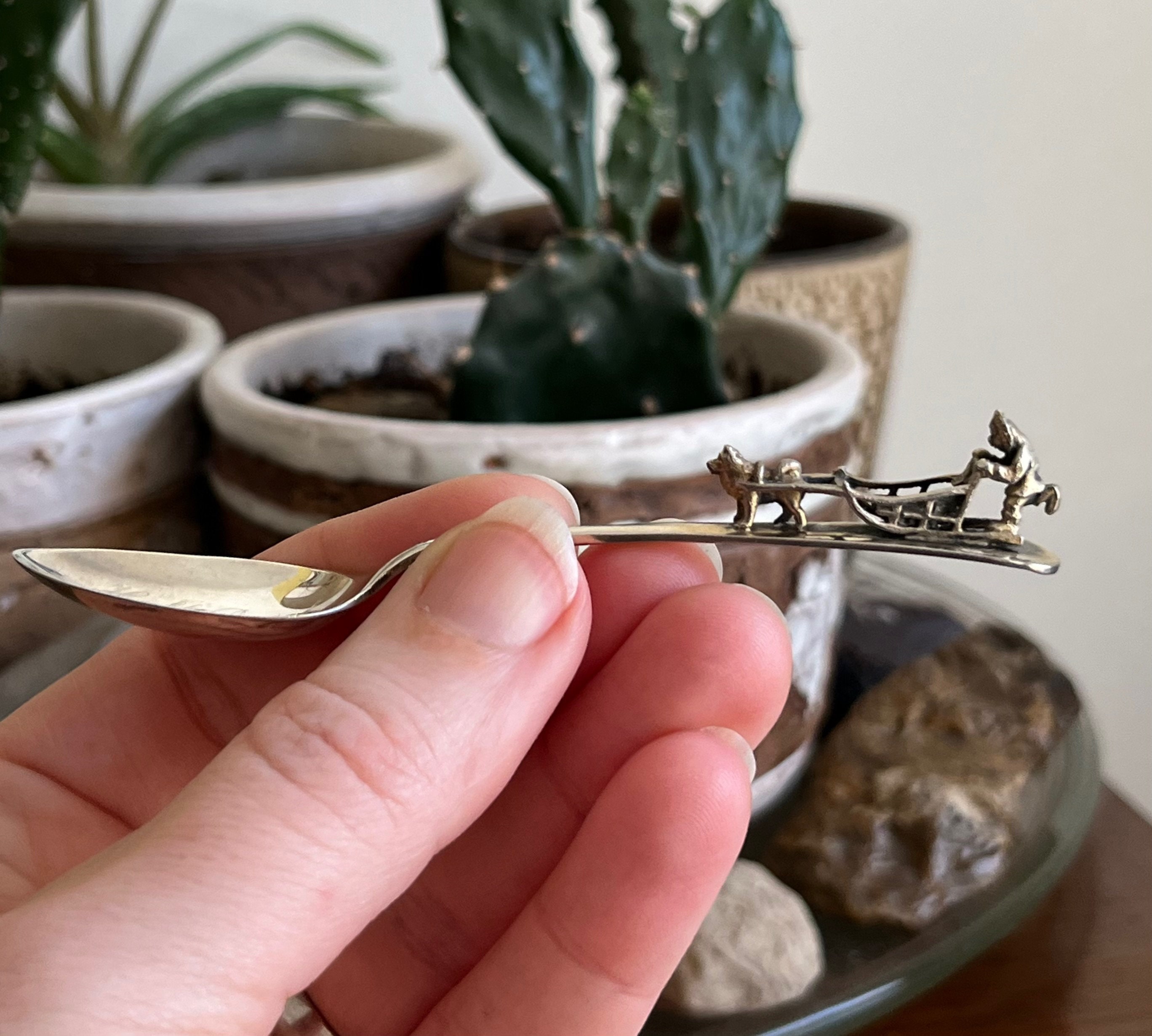 Vintage Sterling Silver Hall Beach NWT Souvenir Spoons 3