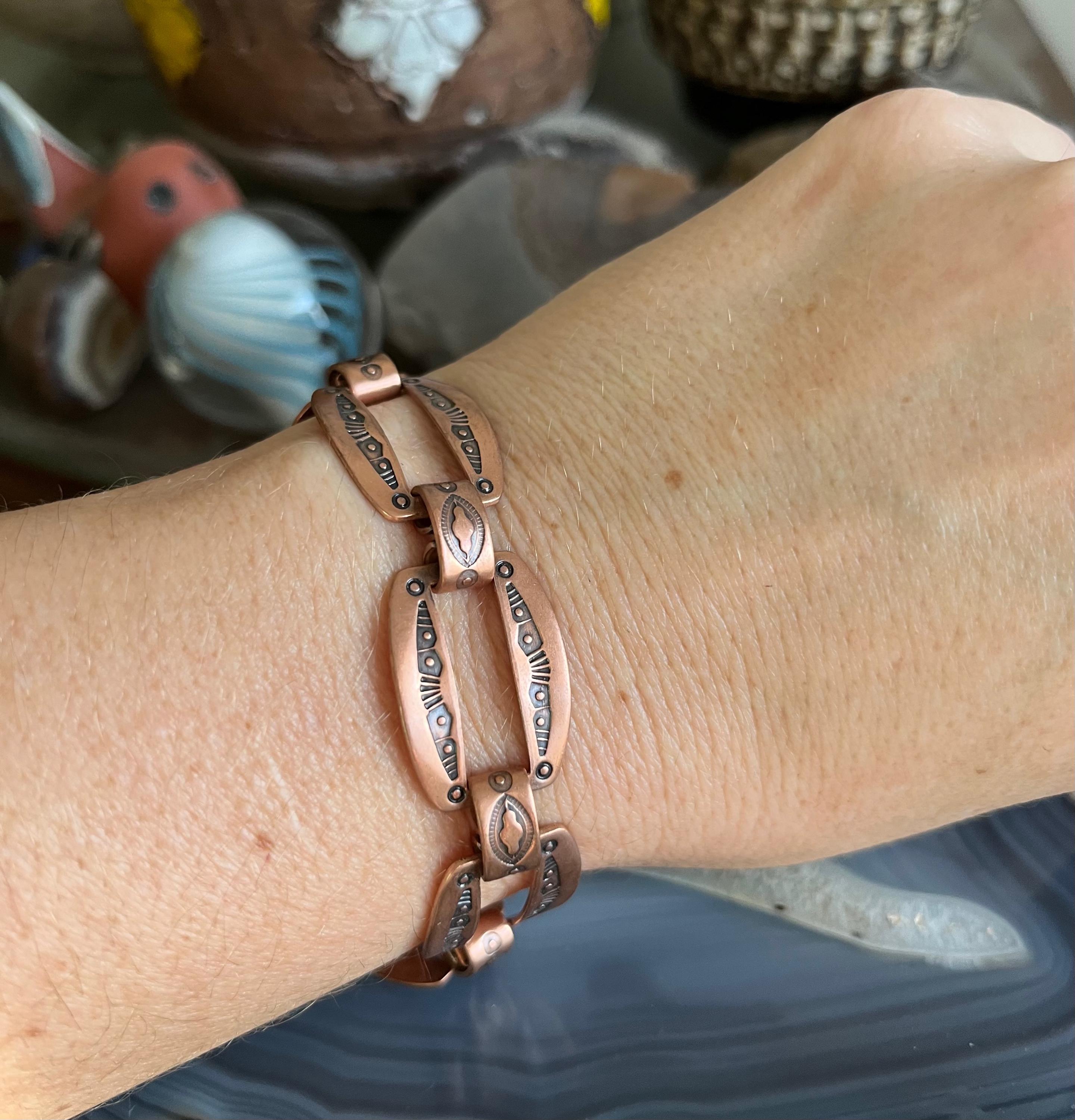 Vintage Pure Copper Native American Southwestern Navajo Style