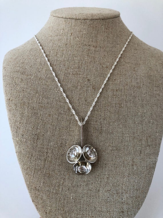 Mid Century Modern Danish ? Sterling Silver Signed OS… - Gem