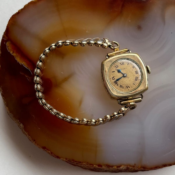 Antique Edwardian or Art Deco Gruen Ladies Gold Filled Wrist Watch