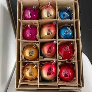 Glass Ornaments 1950s Poland - Etsy
