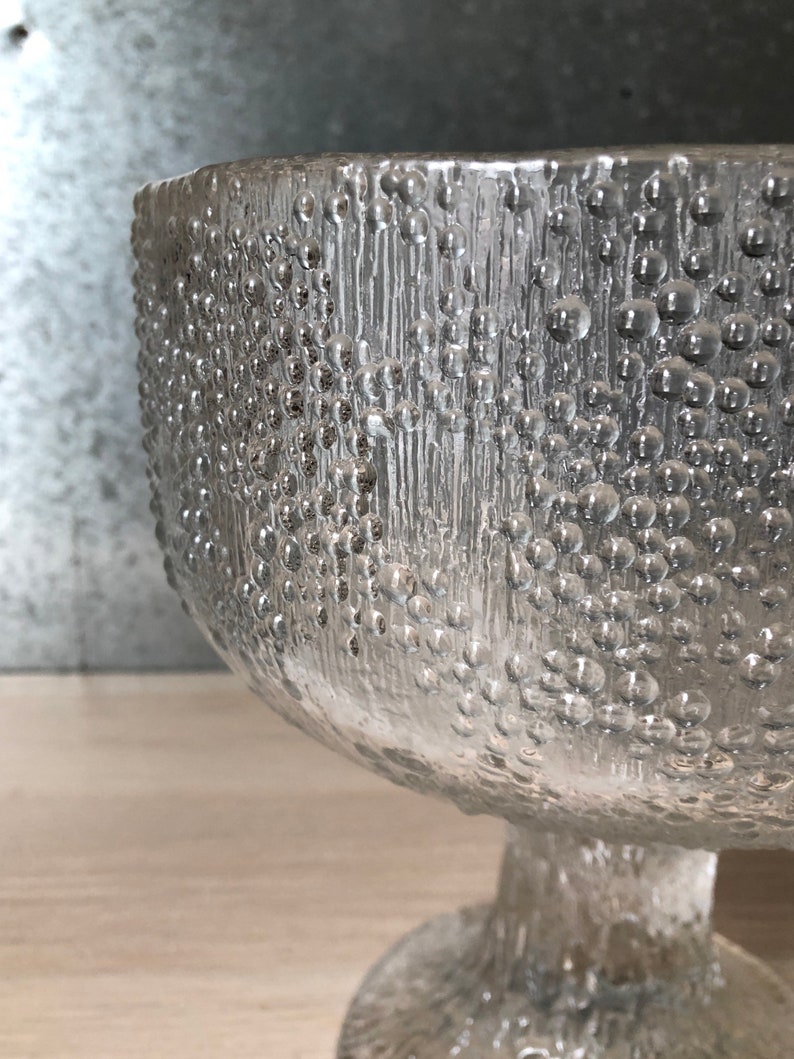 Vintage Mid Century Modern Iittala Finland Hopla Large Compote Etsy