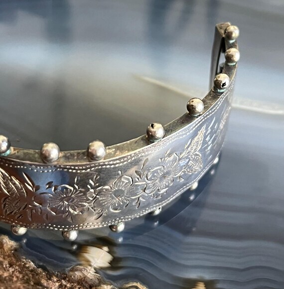 Antique Victorian Sterling Silver Bangle Clamper Bracelet - Etsy