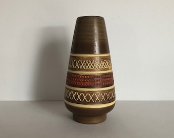 【Dümler & Breiden】 Domino 25cm fat lava West Germany Fat Lava Domino Decor Ceramic Vase by Dümler