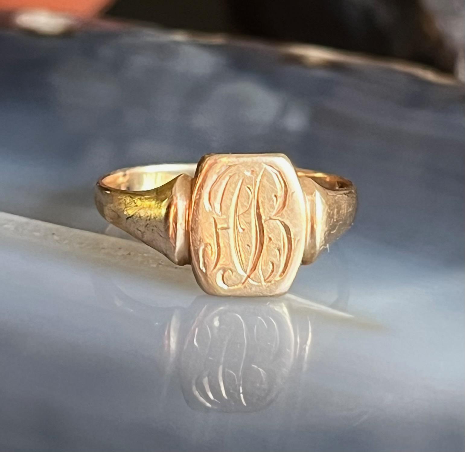10k Signet Vintage - Etsy 10k Signet Vintage - Etsy