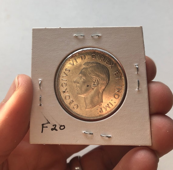 カナダ ハーフ ドル 50 セント 80% 銀貨 1945 年 蹄まで - Etsy 日本