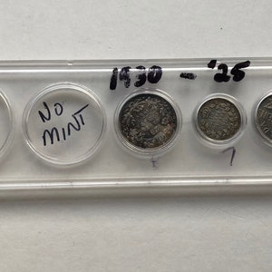 Vintage 1930 Canadian 80% Silver Coin Set