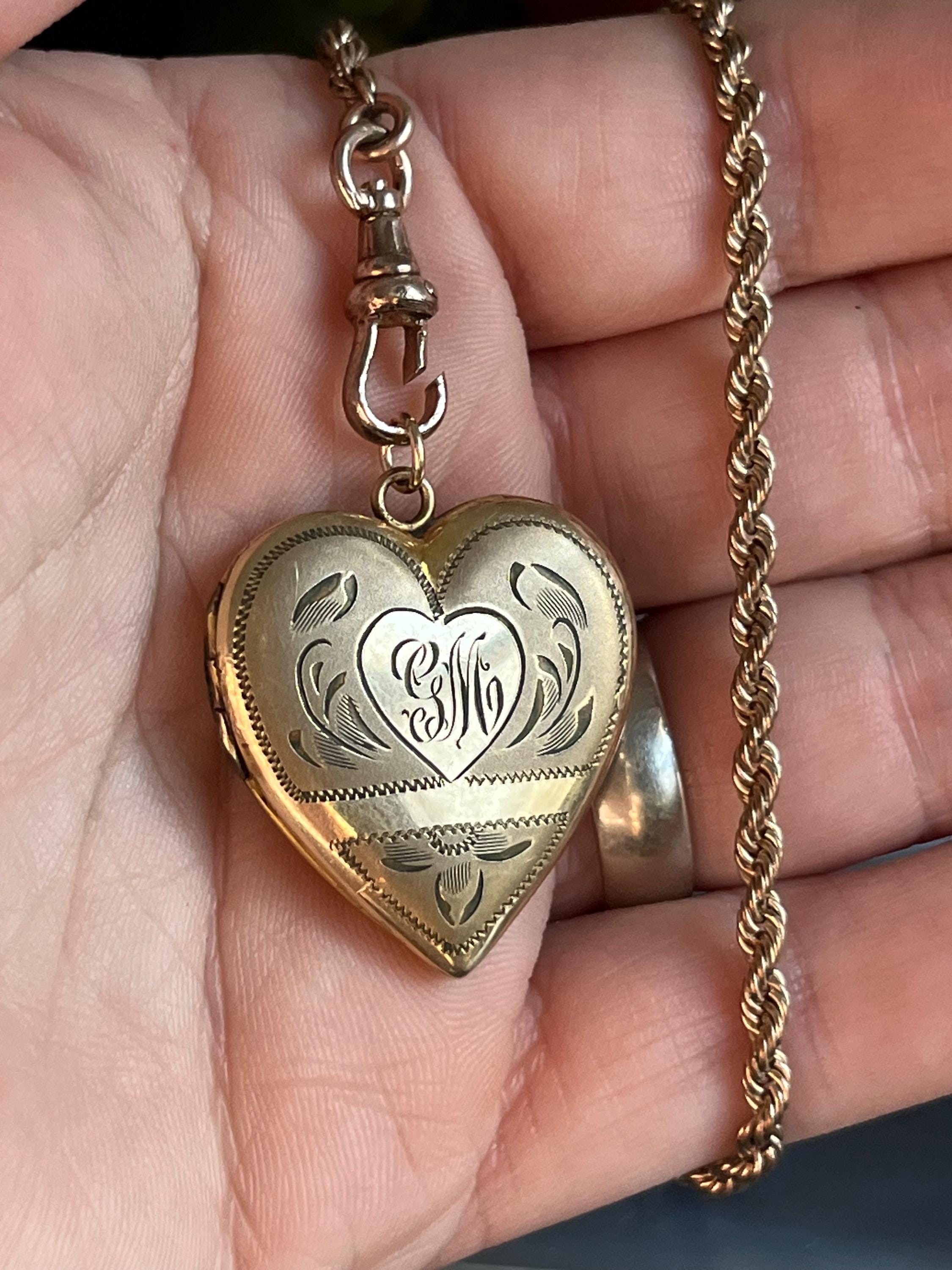 Vintage 1940s Gold Filled Charme Heart Shaped Photo Locket - Etsy
