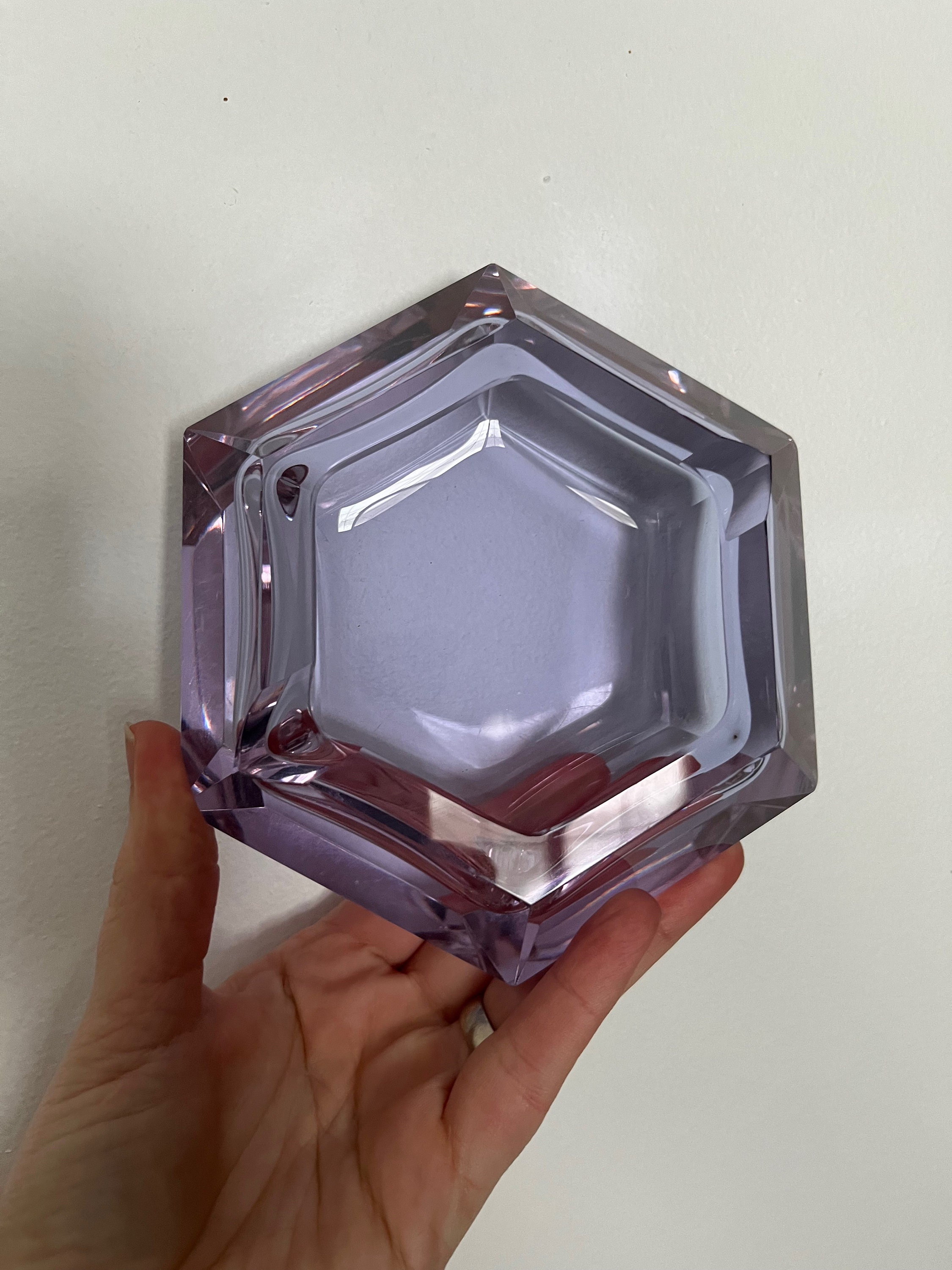 Vintage Art Deco Czech Moser Alexandrite Neodymium Glass