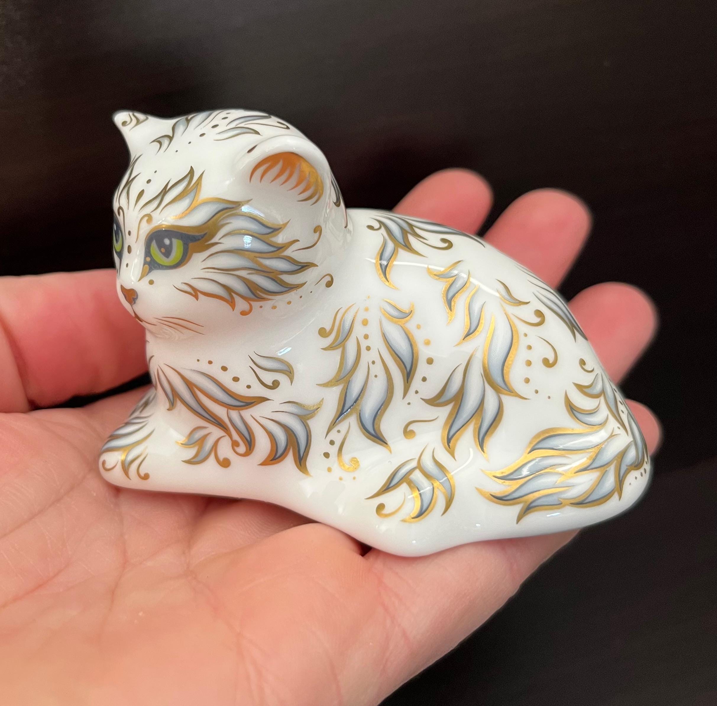 ロイヤルクラウンダービー ミリー子猫 ペーパーウェイト - Etsy 日本