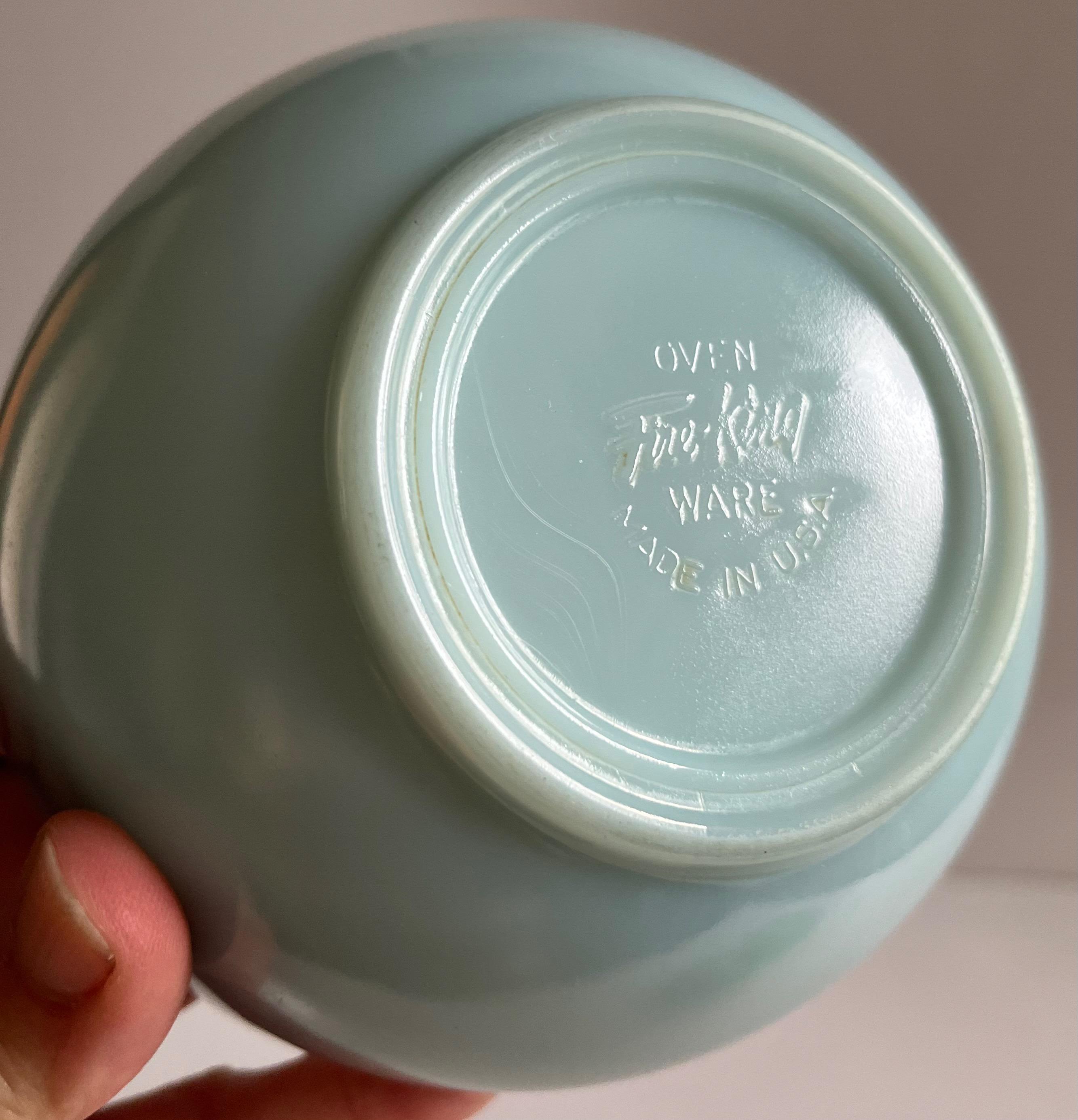Vintage Fire King Turquoise Blue Delphite 5 Inch Chili Bowl - Etsy