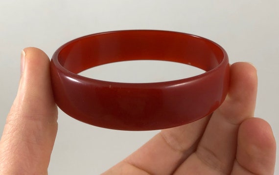 Vintage Semi Transparent Wine Cranberry Coloured O