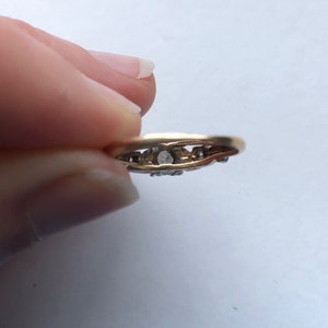 Vintage Art Deco 1930s 14K Gold Diamond Engagement Ring - Etsy