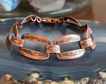 Vintage Pure Copper Native American Southwestern Navajo Style