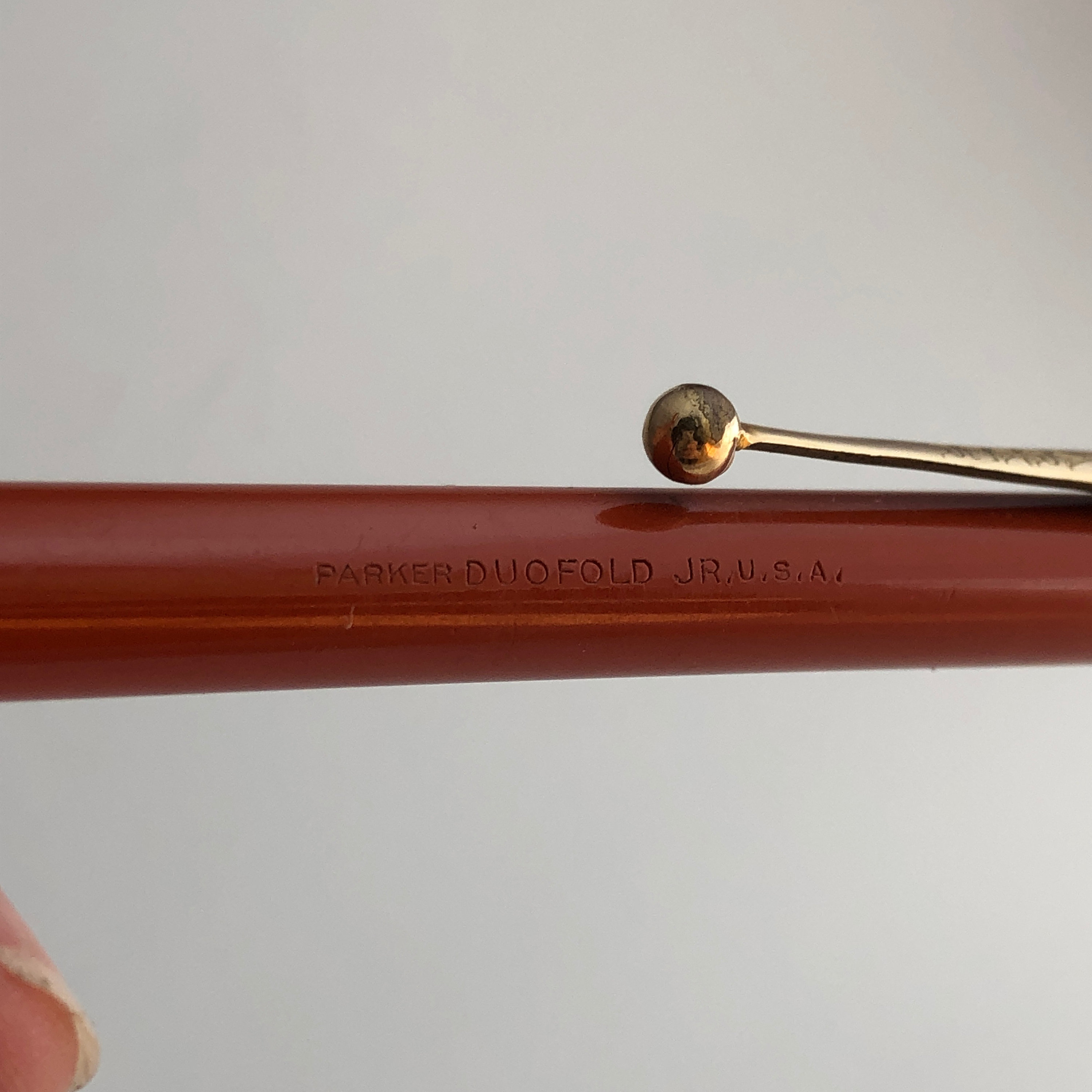 アンティーク 1920 年代 パーカー デュオフォールド ラッキー カーブ