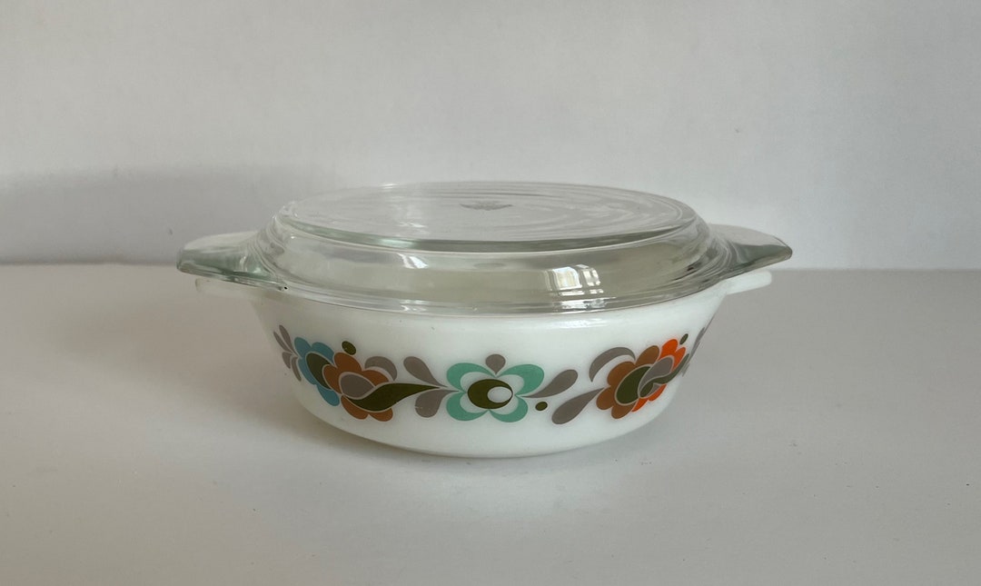 Vintage 1970s JAJ Pyrex Carnaby Tempo Casserole Dish With Lid - Etsy