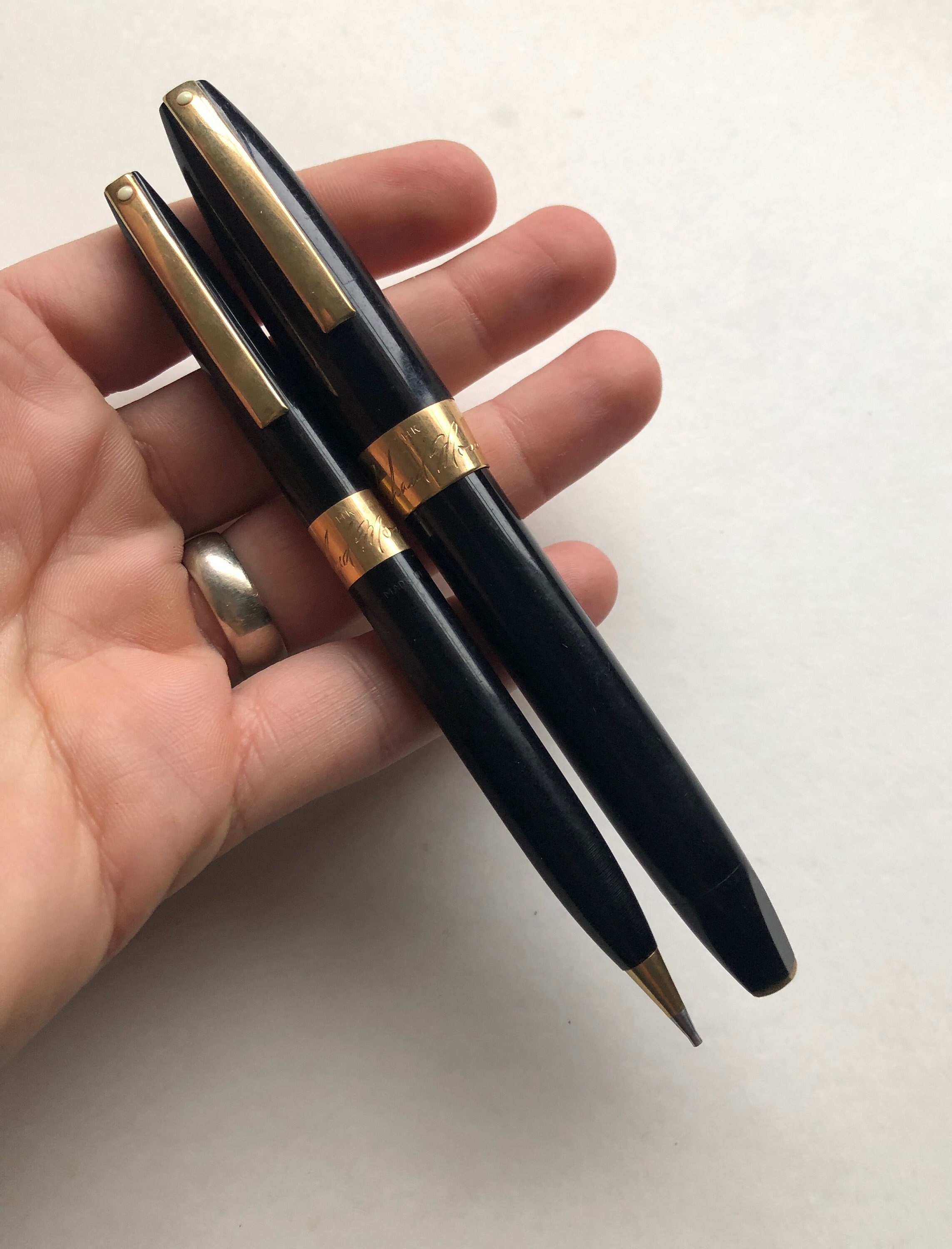 Vintage 1960s Sheaffer Snorkel PFM III Autograph 14K Gold Band and