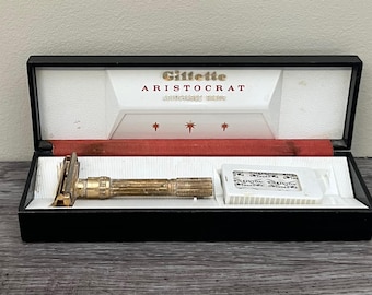 1948 - 1950 ? Gillette Aristocrat Vintage Safety Razor in Case - Etsy