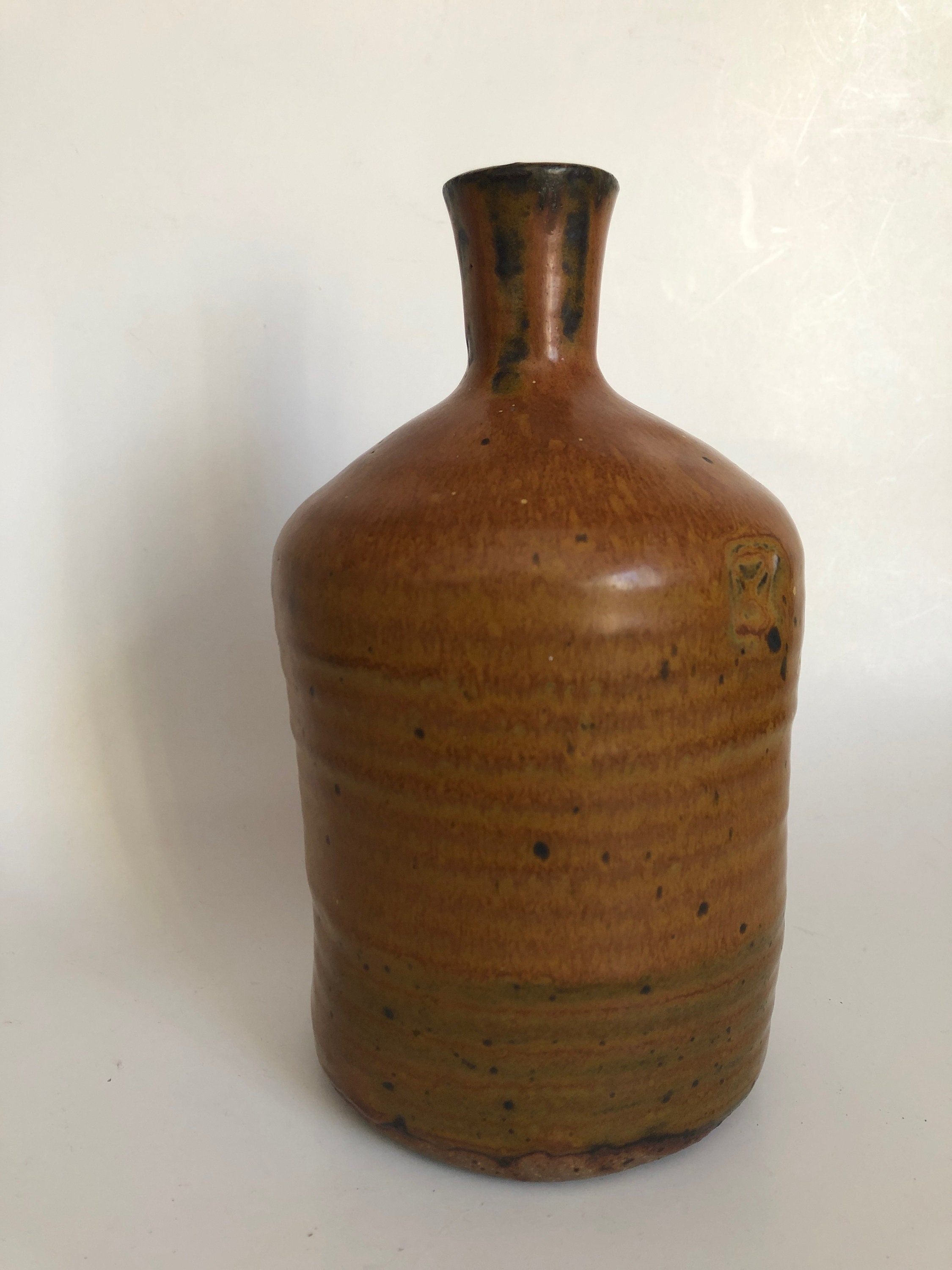 Mid Century Canadian Studio Pottery Ceramic Stoneware Bottle Vase X ...