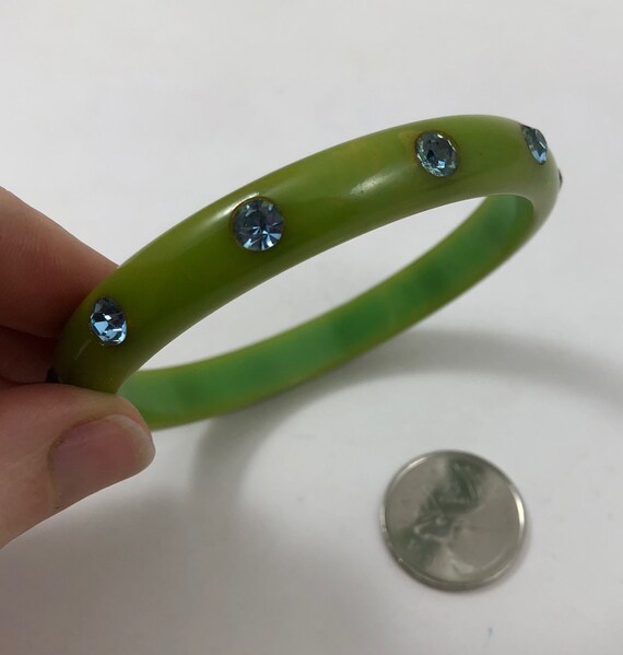 Bakelite bracelet cheap with rhinestones